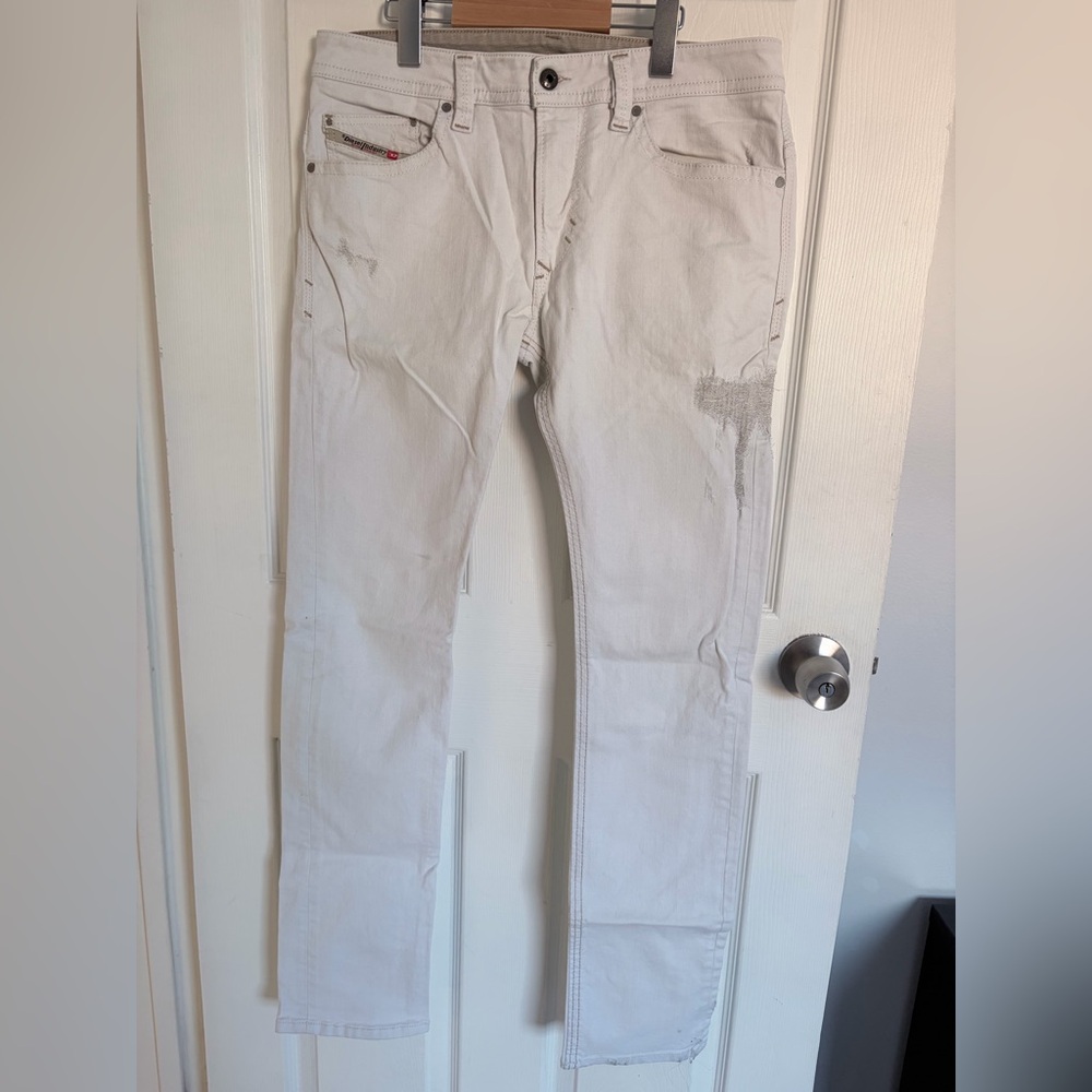 Diesel Men's White Jeans 30
